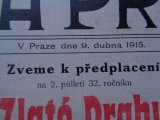 Časopisy zlatá Praha 1915 - 6