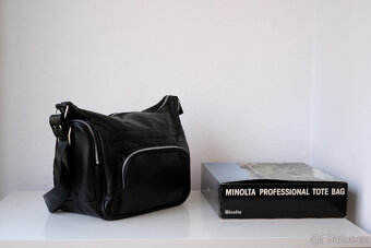 Nová nepoužitá kožená brašna Minolta Professional Tote Bag - 6