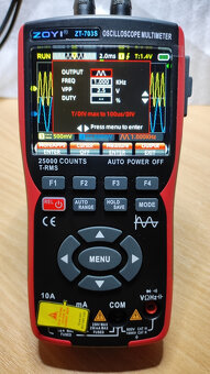 Osciloskop/multimetr/generátor ZOYI ZT-703S 50MHz 3v1 NOVÝ - 6