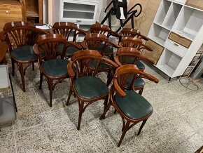 9 KUSŮ Krásný dřevěné kaváren židle/křesla THONET - 6