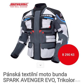 Pánská textilní moto bunda Spark Avenger Evo - 6