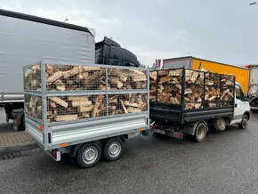 Štípané palivové dřevo tvrdé - BUK, DUB - PRAHA - 6