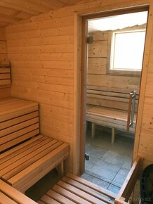 Tradiční roubená finská sauna - 6