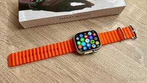 Chytré hodinky Smart Watch Ultra 2 49mm Titan oranžový řem. - 6