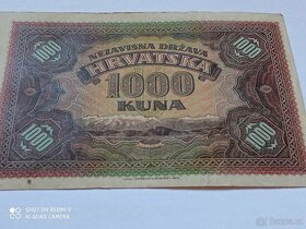 TOP BANKOVKA 1000 KUNA 1941 SERIE C - 6