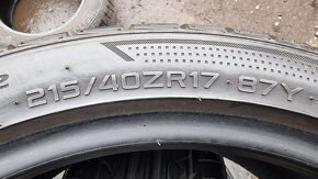 Letní pneu 215/40/17 Hankook - 6