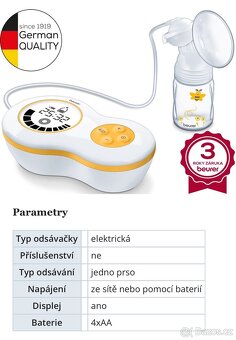 Elektrická odsávačka mateřského mléka - 6