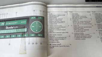 Autorádio Škoda Symphony s PINem a CZ návodem - 6