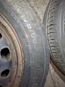 plechová kola 5,5Jx14 et49 4x100 s pneu kumho 175/65 R14 - 6