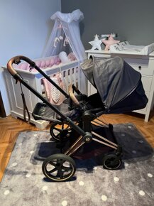 Cybex Priam rosegold + Cybex vajíčko s otočnou základno - 6