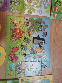 Puzzle krteček, minnie, frozen, medvídek pú - 6