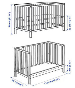 Prodám dětskou postýlku značky IKEA Gulliver + matrace - 6