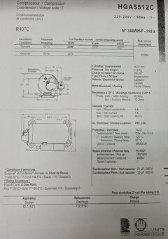 Chlaďařský kompresor Tecumseh Lunite HGA5512C - 6