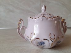 Porcelánový hrnek.Hrnek krteček.Skleničky.Růžový porcelán. - 6