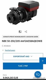 Čerpadlo Grundfos NBE 50-250/205 - 6