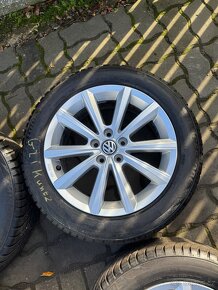 ORIGINÁL Alu Volkswagen Merano R16, 5x100 - ZIMNÍ PNEU - 6