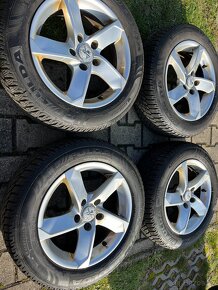 4x litá kola 5x114 R16, zimní pneu 90% - 6