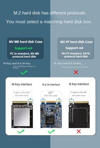 Externí box na M2 NVMe SSD, 10 Gb/s USB 3.1 pouzdro typu C - 6