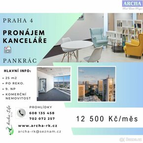 Nájem moderní kanceláře 25 m2, 8 patro, Praha 4 Pankrác - 6