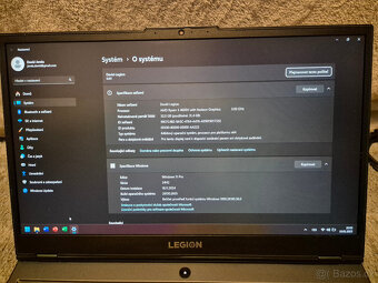 Herní notebook - Lenovo Legion 5, Nvidia RTX 2060 6GB 115w - 6