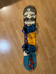 Snowboard Westige 125 cm + vázání - 6