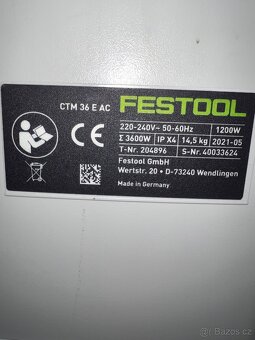 Festool ctm 36 e ac  nove nepoužité - 6