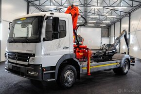 MERCEDES ATEGO 1222 HÁKOVÝ NOSIČ KONTEJNERŮ HYDR. RUKA / EU4 - 6