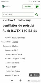 Prodám vzduchové ventilátory do potrubí od fimy Ruck - 6