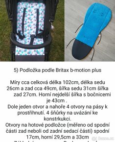 Podložka do kočárku, nové, šití na zakázku, ceny od - 6