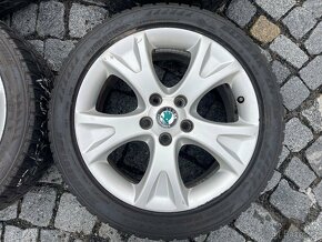 Originalní ALU kola Škoda 5x112 r17 zimní pneu 5,5mm - 6