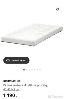 Dětska postýlka IKEA Gulliver + matrace - 6