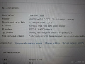 Dell latitude 5480 i5/16GB/SSD 256GB/záruka - 6