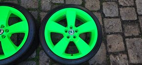 17" lité disky Škoda 195/40/17 5x100, 7x17",ET41 -zašlu 275. - 6