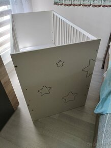 Dětská postýlka dřevěná Star 120x60 - 6