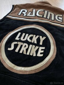 Kožená závodní vesta Lucky Strike Racing [ Harley Davidson ] - 6