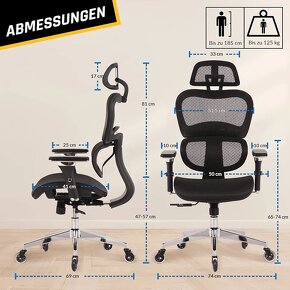 Nové ergonomické 4D křeslo KLIM K800 #B0B3MVXSZG - 6