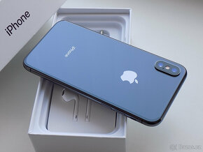 APPLE iPhone X 256GB Space Grey - ZÁRUKA - 100% BATERIE - 6