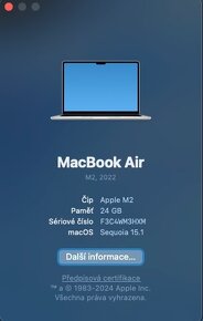 MacBook Air M2 13,6" (2022),24 GB RAM, 2 TB SSD - 6