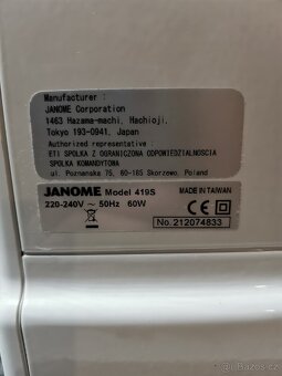 Šicí stroj Janome 419S - 6