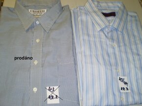 košile pánská - krátký rukáv - výprodej -výběr  43,44 - 6