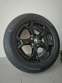 ALU Kola Audi/Škoda 5x112 Zimní 215/65/17 Zánovní - 6