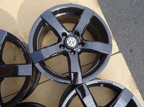 Alu disky černé Volkswagen 16", 5x112, ET 48, šířka 7J - 6