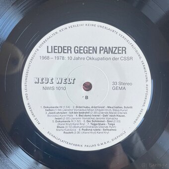 Kryl, Kubišová etc. Lieder gegen Panzer vinyl - 6