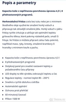 Horkovzdušná fritéza Guzzanti GZ 33D - 6