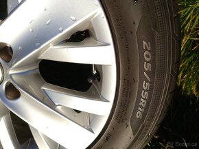 Originální ALU VW kola R16, 205/55 Hankook - 6