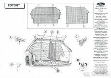 Přepážka do zavazadlového prostoru Ford Escort Turnier - 6