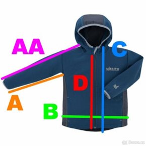 Sotshellová bunda + kalhoty 80/86 rozměry v textu - 6