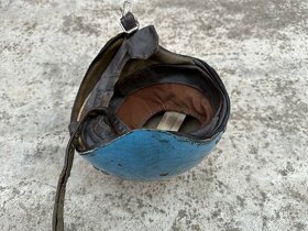 Stará motopřilba helma kokos - 6