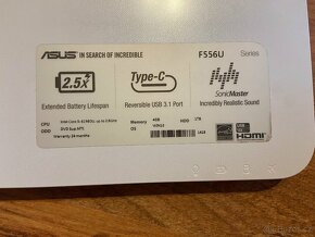 Asus bílý 15.6” - 6