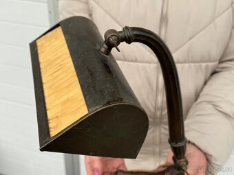 Starožitná piánová lampa podobizna W.A. Mozarta - 6